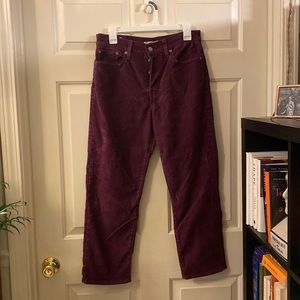 Levi’s corduroy wedgie straight pants
